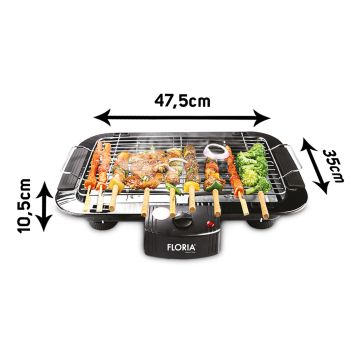 Zilan Ηλεκτρικό Μπάρμπεκιου 2000 watt ZLN2867 - 
