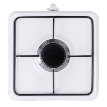 Zilan Μονή ηλεκτρική εστία υγραερίου σε άσπρο χρώμα ZLN7119 - 