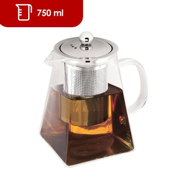 Γυάλινη Τσαγιέρα Με Ανοξείδωτο Φίλτρο 750ml Berlinger Haus BH-7803 - 