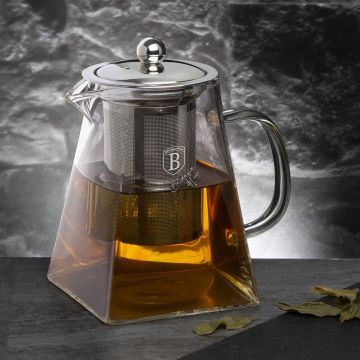 Γυάλινη Τσαγιέρα Με Ανοξείδωτο Φίλτρο 750ml Berlinger Haus BH-7803 - 