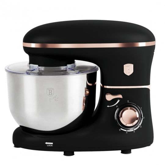 Berlinger Haus Επιτραπέζιο μίξερ - Κουζινομηχανή με κάδο 6lt από ανοξείδωτο ατσάλι 18/10 1300W Black Rose Collection BH-9651