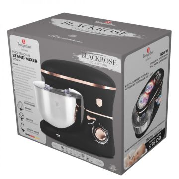 Berlinger Haus Επιτραπέζιο μίξερ - Κουζινομηχανή με κάδο 6lt από ανοξείδωτο ατσάλι 18/10 1300W Black Rose Collection BH-9651 - 