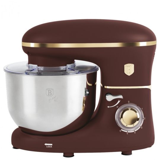 Berlinger Haus Επιτραπέζιο μίξερ - Κουζινομηχανή με κάδο 6lt από ανοξείδωτο ατσάλι 18/10 1300W Leonardo Collection BH-9509