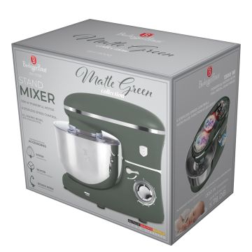 Berlinger Haus Επιτραπέζιο μίξερ - Κουζινομηχανή με κάδο 6lt από ανοξείδωτο ατσάλι 18/10 1300W Matte Green Collection BH-9708 - 