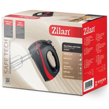 Zilan Μίξερ χειρός Μαύρο 300W ZLN8402-BLK - 