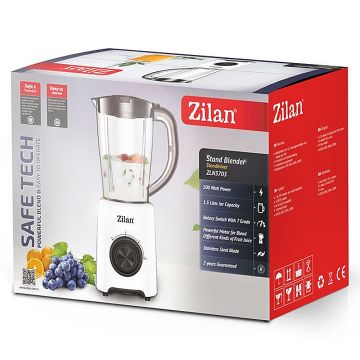 Zilan Μπλέντερ με λεπίδες από ανοξείδωτο ατσάλι 500W ZLN3703 - 