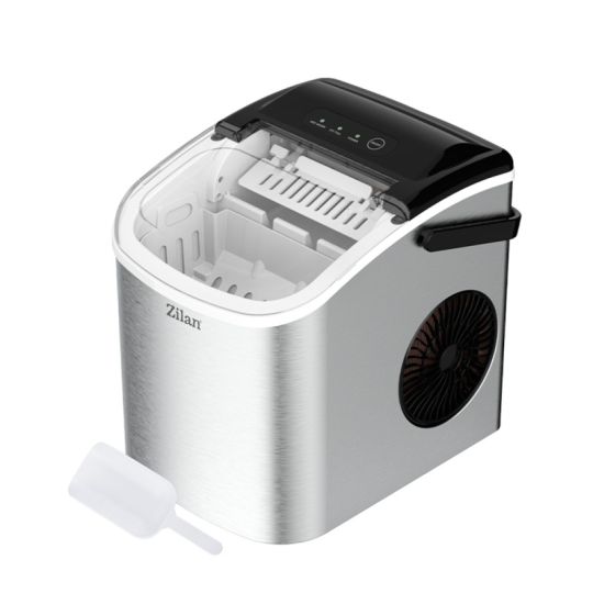 Παγομηχανή με Ημερήσια Παραγωγή 12-15kg ασημί ZILAN ZLN1177