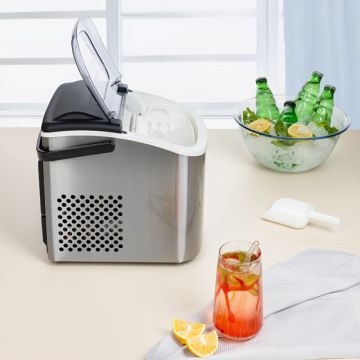 Παγομηχανή με Ημερήσια Παραγωγή 12-15kg ασημί ZILAN ZLN1177 - 