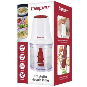 Πολυκόφτης - Multi  500ml 400W με λεπίδες από ανοξείδωτο ατσάλι Beper, P102ROB010 - 