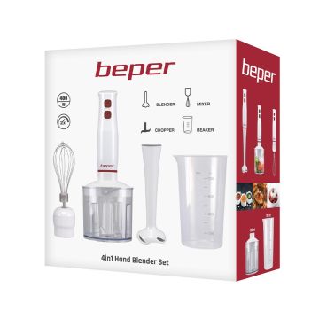 Beper P102FRU200 Μπλέντερ Χειρός - μπίμερ Σετ 4 σε 1 - 