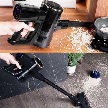 Berlinger Haus Ασύρματη επαναφορτιζόμενη ηλεκτρική σκούπα 2 σε 1 με led φωτισμό Black Rose Collection BH-9483 - 