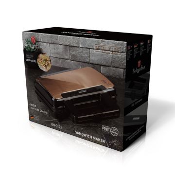 Berlinger Haus Τοστιέρα 900W Black Rose Collection BH-9143 - 