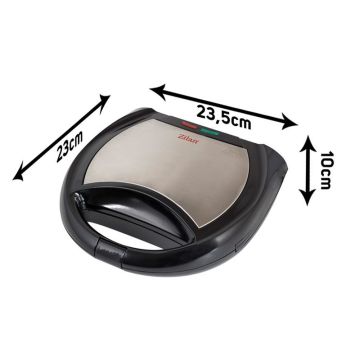 Τοστιέρα 2 θέσεων μαύρη 750W Zilan ZLN8136 - 