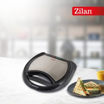 Τοστιέρα 2 θέσεων μαύρη 750W Zilan ZLN8136 - 