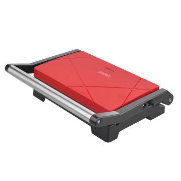 Royalty Line Grill-Τοστιέρα RL-PM1000-RED με άνοιγμα πλακών 180°