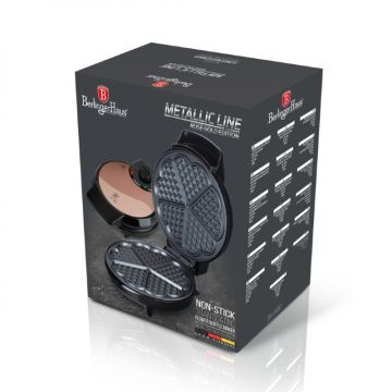 Berlinger Haus Ηλεκτρική Βαφλιέρα 700W Metallic Line Rose Gold Edition BH-9450 - 