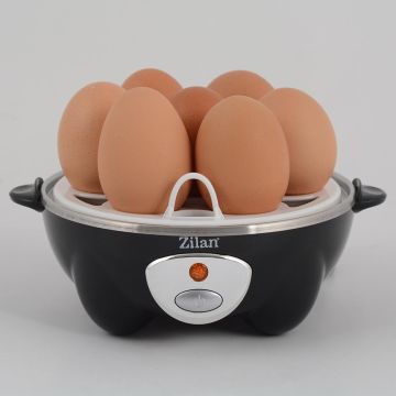 Zilan Βραστήρας Αυγών από ανοξείδωτο ατσάλι 7 Θέσεων 360W Μαύρος ZLN8075 - 