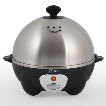 Zilan Βραστήρας Αυγών από ανοξείδωτο ατσάλι 7 Θέσεων 360W Μαύρος ZLN8075 - 