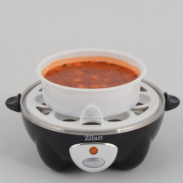 Zilan Βραστήρας Αυγών από ανοξείδωτο ατσάλι 7 Θέσεων 360W Μαύρος ZLN8075 - 