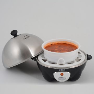 Zilan Βραστήρας Αυγών από ανοξείδωτο ατσάλι 7 Θέσεων 360W Μαύρος ZLN8075 - 