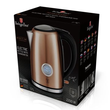 Berlinger Haus Ηλεκτρικός Βραστήρας 2200W 1.7lt Rose Gold BH-9069 - 