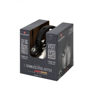 Βραστήρας - Τσαγιέρα από Ανοξείδωτο Ατσάλι 18/10 3L Blaumann BL-7458KL - 