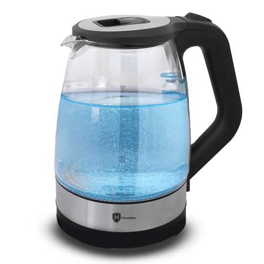 Γυάλινος βραστήρας νερού 1.7L 2200W Max HomeVero HV-GK1.7