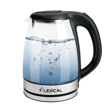 Lexical Βραστήρας Με Αφαιρούμενη Βάση Και LED Φως Inox/Διάφανο 1,8lt 1500W Lexical Βραστήρας Με Αφαιρούμενη Βάση Και LED Φως Inox/Διάφανο 1,8lt 1500W