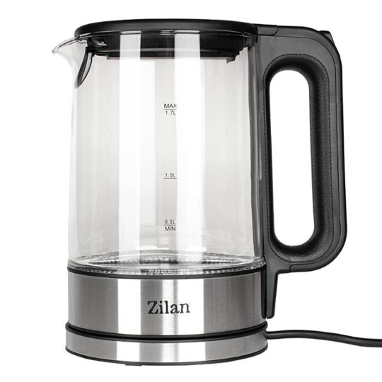 Zilan Γυάλινος Βραστήρας νερού με LED 1.7L 2200W ZLN1796