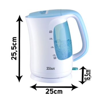 Zilan Ηλεκτρικός Βραστήρας νερού 2.5L 2200W ZLN1673 - 