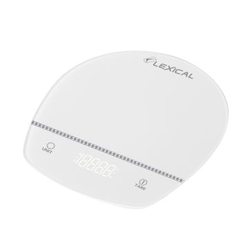 Ψηφιακή Ζυγαριά Κουζίνας Ακριβείας έως 5Kg Λευκή Lexical LKS-4301-WHITE