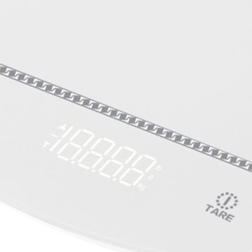 Ψηφιακή Ζυγαριά Κουζίνας Ακριβείας έως 5Kg Λευκή Lexical LKS-4301-WHITE - 