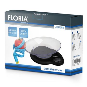 Zilan Ψηφιακή Ζυγαριά Κουζίνας Ακριβείας έως 3Kg με μπολ ZLN7698 - 