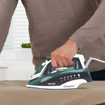 Σίδερο Ατμού με πλάκα από ανοξείδωτο ατσάλι Beper P204FER003 - 