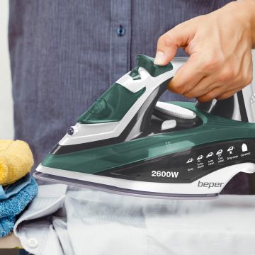 Σίδερο Ατμού με πλάκα από ανοξείδωτο ατσάλι Beper P204FER003 - 