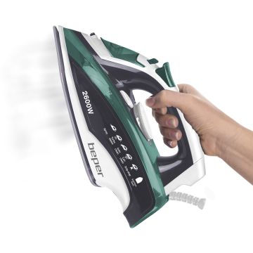 Σίδερο Ατμού με πλάκα από ανοξείδωτο ατσάλι Beper P204FER003 - 