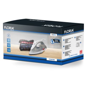 Zilan Σίδερο Ατμού με κεραμική πλάκα 1600W σε γκρι χρώμα ZLN2878 - 