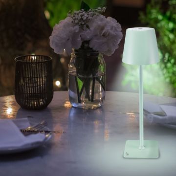 Επιτραπέζιο Επαναφορτιζόμενο Φωτιστικό LED σε πράσινο χρώμα Beper P201UTP127 - 