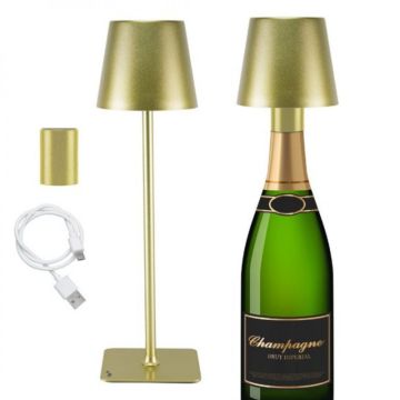 Επιτραπέζιο Επαναφορτιζόμενο Φωτιστικό LED σε χρυσό χρώμα Beper P201UTP116 Επιτραπέζιο Επαναφορτιζόμενο Φωτιστικό LED σε χρυσό χρώμα Beper P201UTP116