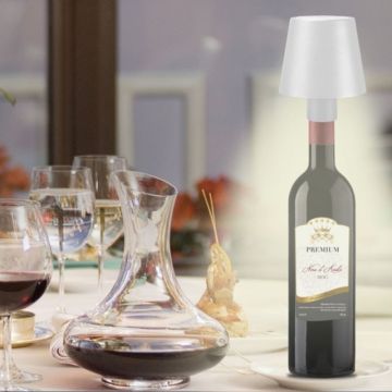 Επιτραπέζιο Επαναφορτιζόμενο Φωτιστικό LED σε λευκό χρώμα Beper P201UTP119 - 