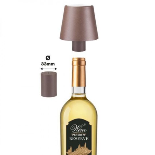 Επιτραπέζιο Επαναφορτιζόμενο Φωτιστικό LED σε καφέ χρώμα Beper P201UTP120