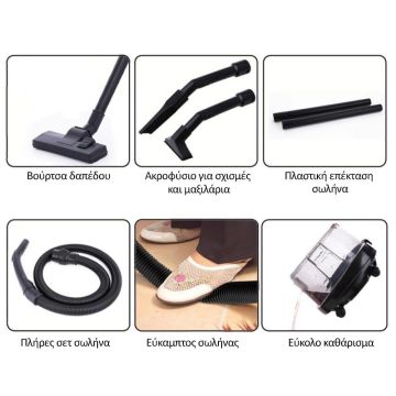 Zilan Ηλεκτρική σκούπα υγρών και στερεών Μπλε 2000W ZLN8945-BLUE - 