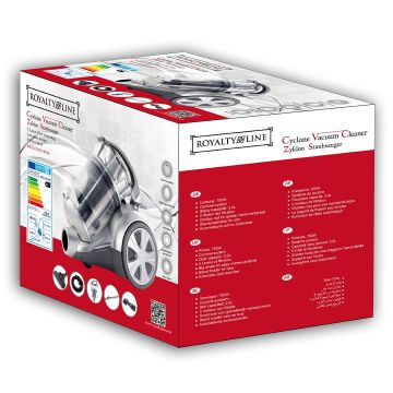 Royalty Line Ηλεκτρική Σκούπα Cyclone 3L 850W RL-BSCM-700W.90NE - 