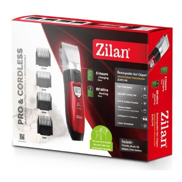 Κουρευτική μηχανή επαναφορτιζόμενη Zilan ZLN1246 - 