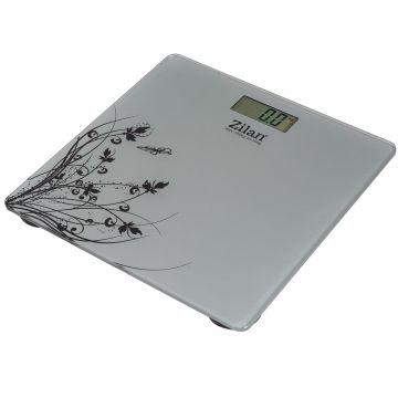 Zilan Ψηφιακή Γυάλινη Ζυγαριά Μπάνιου Γκρι ZLN7680-SILVER Zilan Ψηφιακή Γυάλινη Ζυγαριά Μπάνιου Γκρι ZLN7680-SILVER