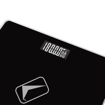 Ψηφιακή Ζυγαριά Μπάνιου έως 180Kg Μαύρη Lexical LBS-4353-BLACK - 