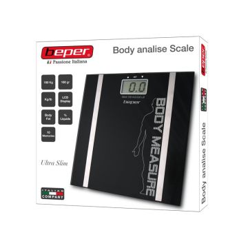 Beper 40.808Α Ηλεκτρονική Ζυγαριά με υπολογισμό λίπους σώματος 150Kg Max - 