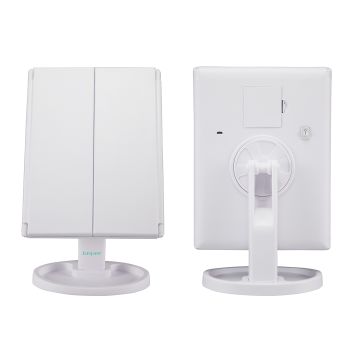 Beper Καθρέφτης Μπαταρίας Τριπλής Επιφάνειας με Μεγέθυνση και Φωτισμό LED P302VIS050 - 