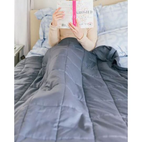 Μονή Ατομική Θεραπευτική Κουβέρτα Βαρύτητας Gravitation Therapy 150x200cm 7kg Μονή (150x200cm) Ανθρακί