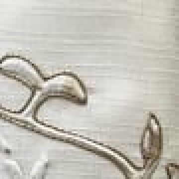 Πετσέτα Φαγητού Κέντημα Λουλούδι Zuriel 44x44cm 44x44cm Εκρού - 